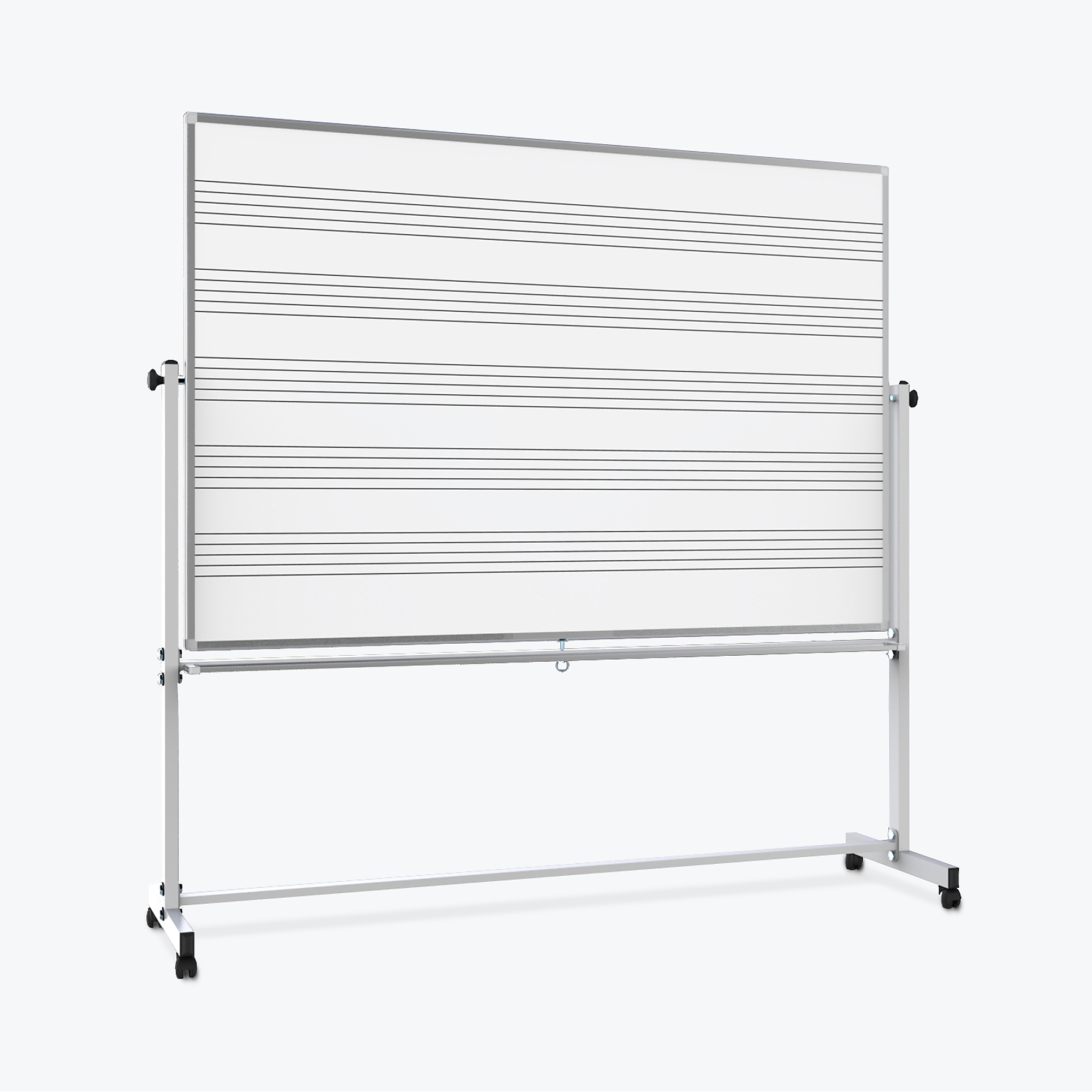 Luxor, Mobile Magnetic Dry Erase Music Staff/White Board, Color Finish White, Model# MB7248MW